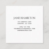 Elegant Monogram Glitter Balloons Benoemingskaart Afsprakenkaartje (Achterkant)