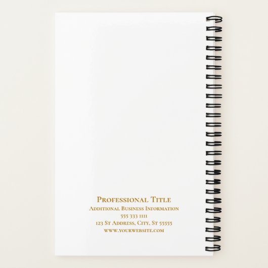 Elegant Monogram Gold Square Lijst Checklist Notitieboek (Achterkant)