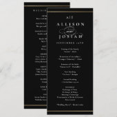 Elegant Monogram Gold Wedding (Voorkant / Achterkant)