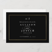 Elegant Monogram Gold Wedding (Voorkant / Achterkant)