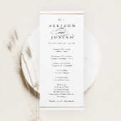 Elegant Monogram Gold Wedding Program