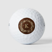 Elegant Monogram Golfballen (Voorkant)