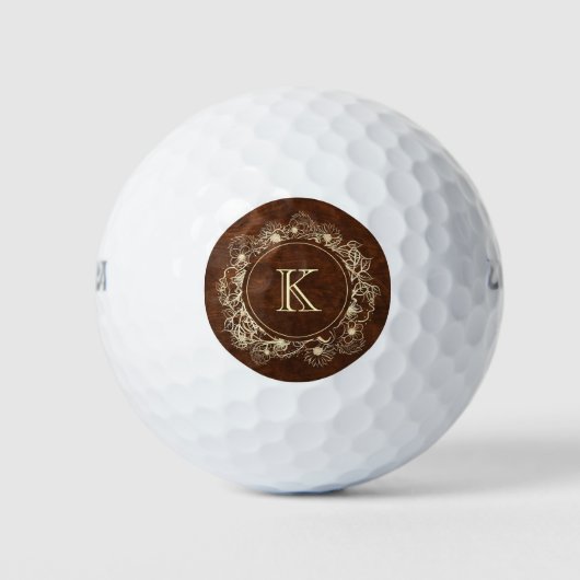 Elegant Monogram Golfballen (Voorkant)