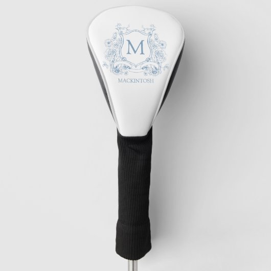 Elegant Monogram Golfheadcover (Voorkant)