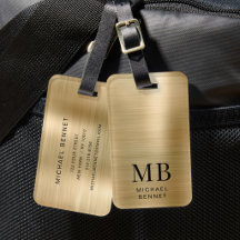 Elegant Monogram Goud