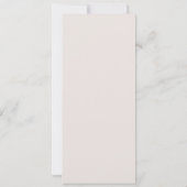 Elegant Monogram Goud Witte Trouwdag Diner Menu  (Achterkant)