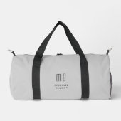 Elegant Monogram Gray Plunjezak (Voorkant)