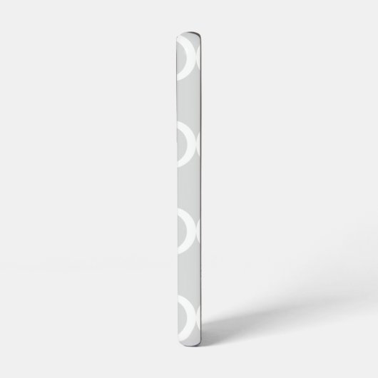 Elegant Monogram Gray Samsung Galaxy Hoesje (Linkerkant)