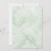 Elegant Monogram Greenery Eucalyptus Sage Wedding Kaart (Achterkant)