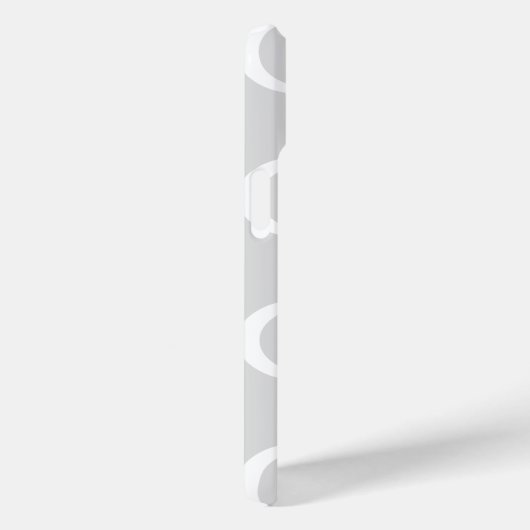 Elegant monogram grijs patroon Case-Mate iPhone case (Achterkant / Rechts)