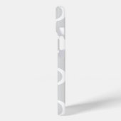 Elegant monogram grijs patroon Case-Mate iPhone case (Achterkant / Links)