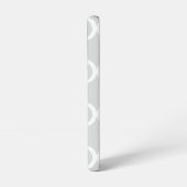 Elegant Monogram Grijs Samsung Galaxy Hoesje (Linkerkant)