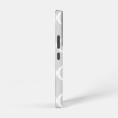 Elegant Monogram Grijs Samsung Galaxy Hoesje (Rechterkant)