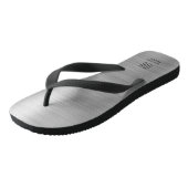 Elegant Monogram Grijs Teenslippers (Schuin)