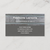 Elegant monogram grijze brikwal 2 toon visitekaartje (Achterkant)