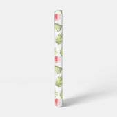 Elegant Monogram Groene Botanische Palmbladeren Samsung Galaxy Hoesje (Linkerkant)