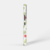 Elegant Monogram Groene Botanische Palmbladeren Samsung Galaxy Hoesje (Rechterkant)