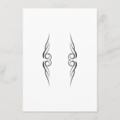 Elegant Monogram Guest-informatiekaart Informatiekaartje (Achterkant)