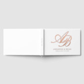 Elegant, Monogram, Huwelijk Gastenboek (Volledig)