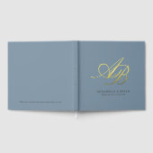 Elegant, Monogram, Huwelijk Gastenboek (Volledig)