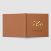 Elegant, Monogram, Huwelijk Gastenboek (Volledig)