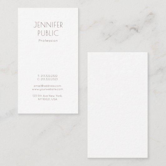 Elegant monogram in modern design Professional Visitekaartje (Voorkant / Achterkant)