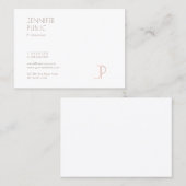 Elegant monogram in modern grafisch ontwerp luxe visitekaartje (Voorkant / Achterkant)