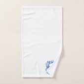 Elegant monogram in Zee Shell Cartouche Sjabloon Bad Handdoek (Handdoek)