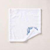 Elegant monogram in Zee Shell Cartouche Sjabloon Bad Handdoek (Wasdoekje)