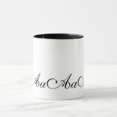 Elegant Monogram Initiaal A koffie Mok (Midden)