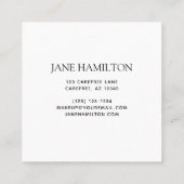 Elegant Monogram Initiaal Afsprakenkaartje (Achterkant)