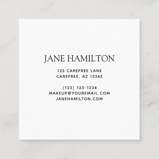 Elegant Monogram Initiaal Afsprakenkaartje (Achterkant)