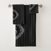 Elegant, Monogram Initiaal Bad Handdoek (Insitu)