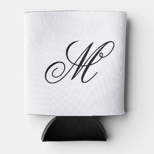 Elegant Monogram Initiaal Blikjeskoeler (Voorkant)