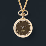 Elegant monogram Initiaal dames wraparound goud Horloge<br><div class="desc">Aangepaste, gepersonaliseerde dames dames dames stijlvolle wrap rond leer en gouden band sieraden polshorloge. Ga je gang creëer een uniek, uniek, geweldig, aangepast horloge voor de speciale vrouwen in je leven - moeder, bruid, vrouw, zus, oma, vriendin. Maakt een geweldig cadeau op maat voor moederdag, verjaardag, bruiloft, huwelijksverjaardag, Valentijnsdag, kerst,...</div>