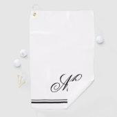 Elegant Monogram Initiaal Golfhanddoek (Insitu)