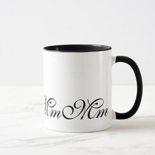 Elegant Monogram Initiaal M Koffie Mok (Rechts)