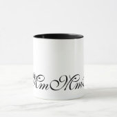 Elegant Monogram Initiaal M Koffie Mok (Midden)