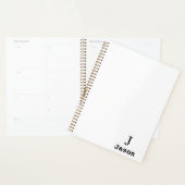 Elegant Monogram Initiaal Naam Gepersonaliseerd Wi Planner (Display)