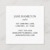 Elegant Monogram Initiaal Naam Visitekaartje (Achterkant)