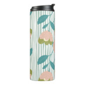 Elegant monogram initiaal Overeenkomende kleuren b Thermosbeker (Gedraaid links)