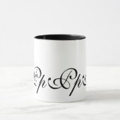 Elegant Monogram Initiaal P KoffieMok Mok (Midden)
