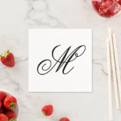 Elegant Monogram Initiaal Servet (Insitu)