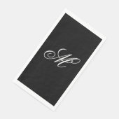 Elegant Monogram Initiaal Servet (Hoek)