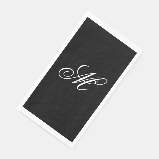Elegant Monogram Initiaal Servet (Hoek)