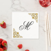 Elegant Monogram Initiaal Servet (Insitu)
