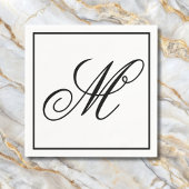 Elegant Monogram Initiaal Servet