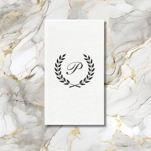 Elegant Monogram Initiaal Servet
