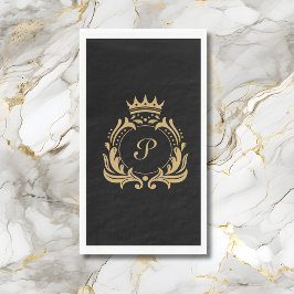Elegant Monogram Initiaal Servet