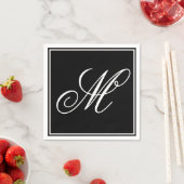 Elegant Monogram Initiaal Servet (Insitu)